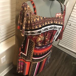Handmade summer dress, multicolored